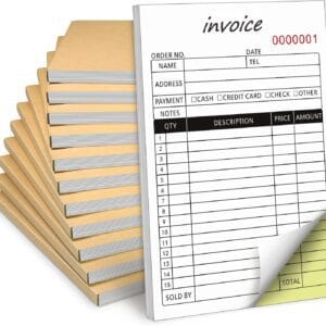 Receipts, invoices, and delivery books printing in Kenya with carbonated copies and custom branding
