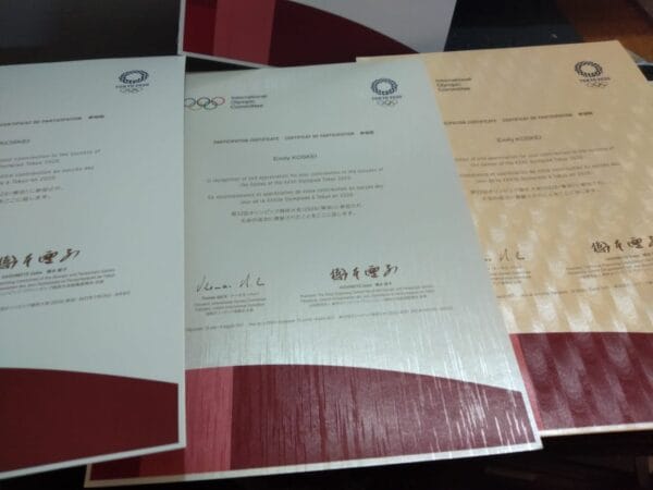 Bulk certificate printing in Kenya with branded layout, security features, and numbering