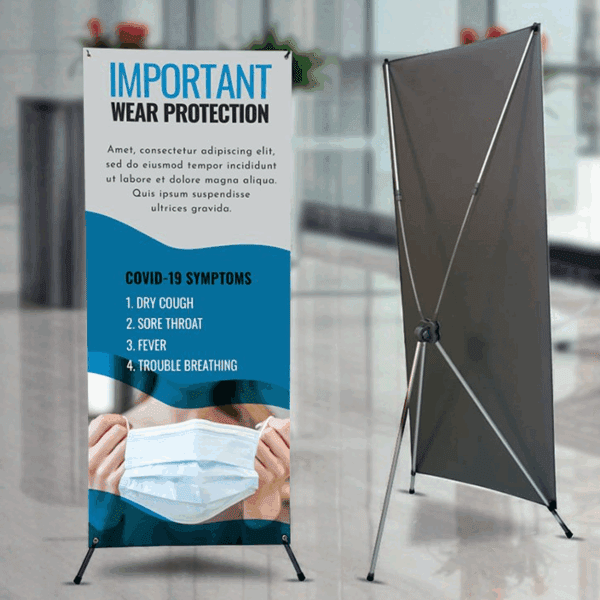 X-Stand Banner in Kenya – Affordable Satin Display for Events, Retail & Institutional Branding - Image 4