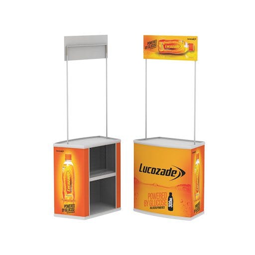 Custom Branded Display Stand – Compact Promotional Counter with Header for Events, Activations & Sampling - Image 5